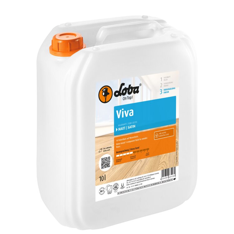 LOBADUR Viva матовый паркетный лак 10 л
