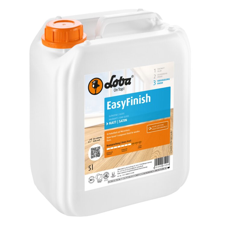 LOBA EasyFinish матовый паркетный лак 5 л LOBA EasyFinish матовый паркетный лак 5 л